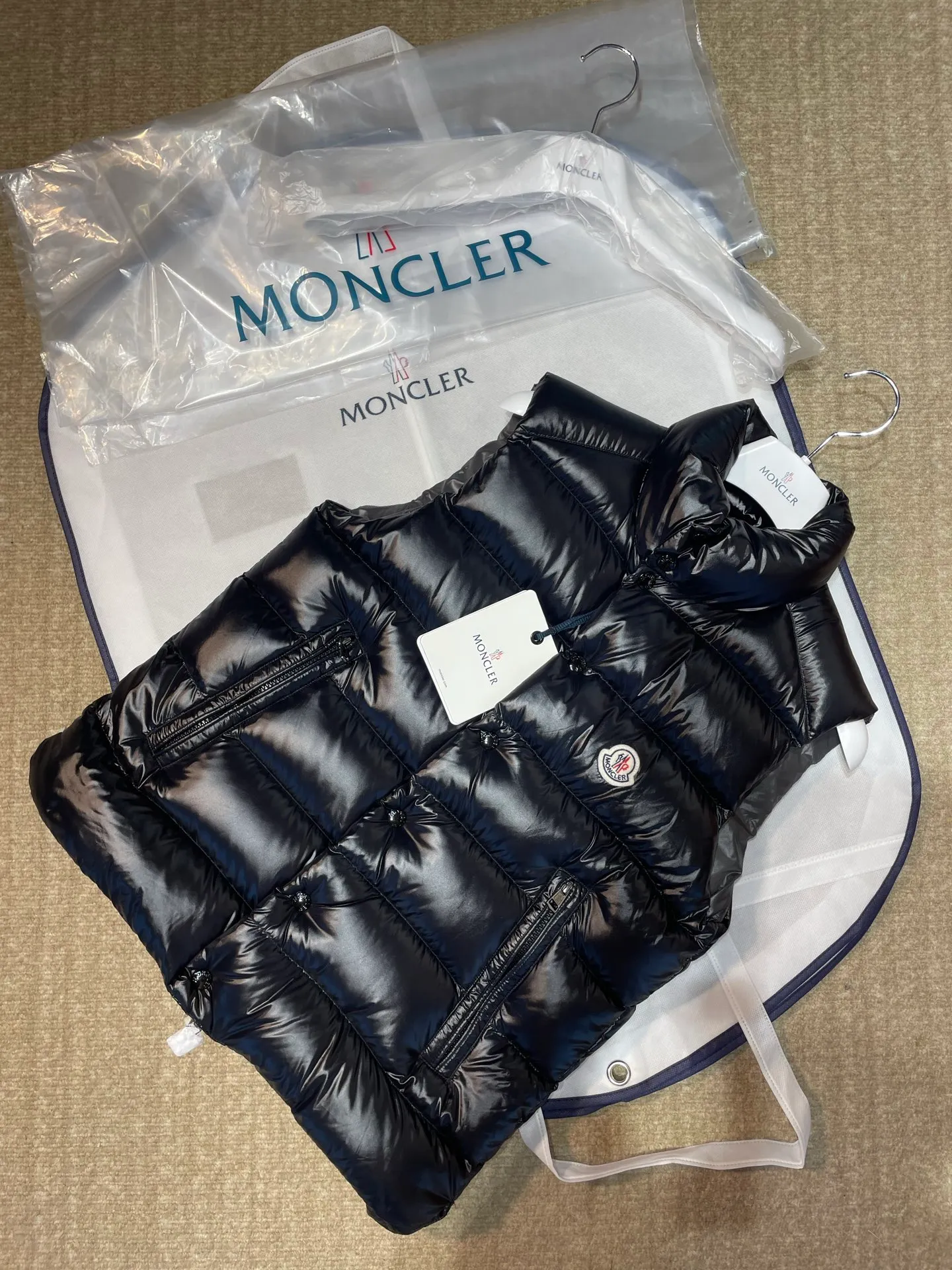 Moncler 【Original 】 M 0ncler TIBB Black White Gray Sizes 1 2 3 4 5 6